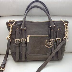 Michael Kors McGraw Slim Leather Satchel Large